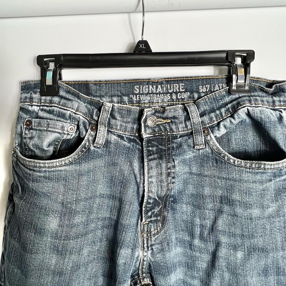 Levi's Signature Womens S67 Straight‎ Leg Jeans  (30x32)Stretch SEE SZ DETAILS